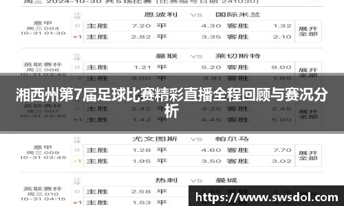 湘西州第7届足球比赛精彩直播全程回顾与赛况分析